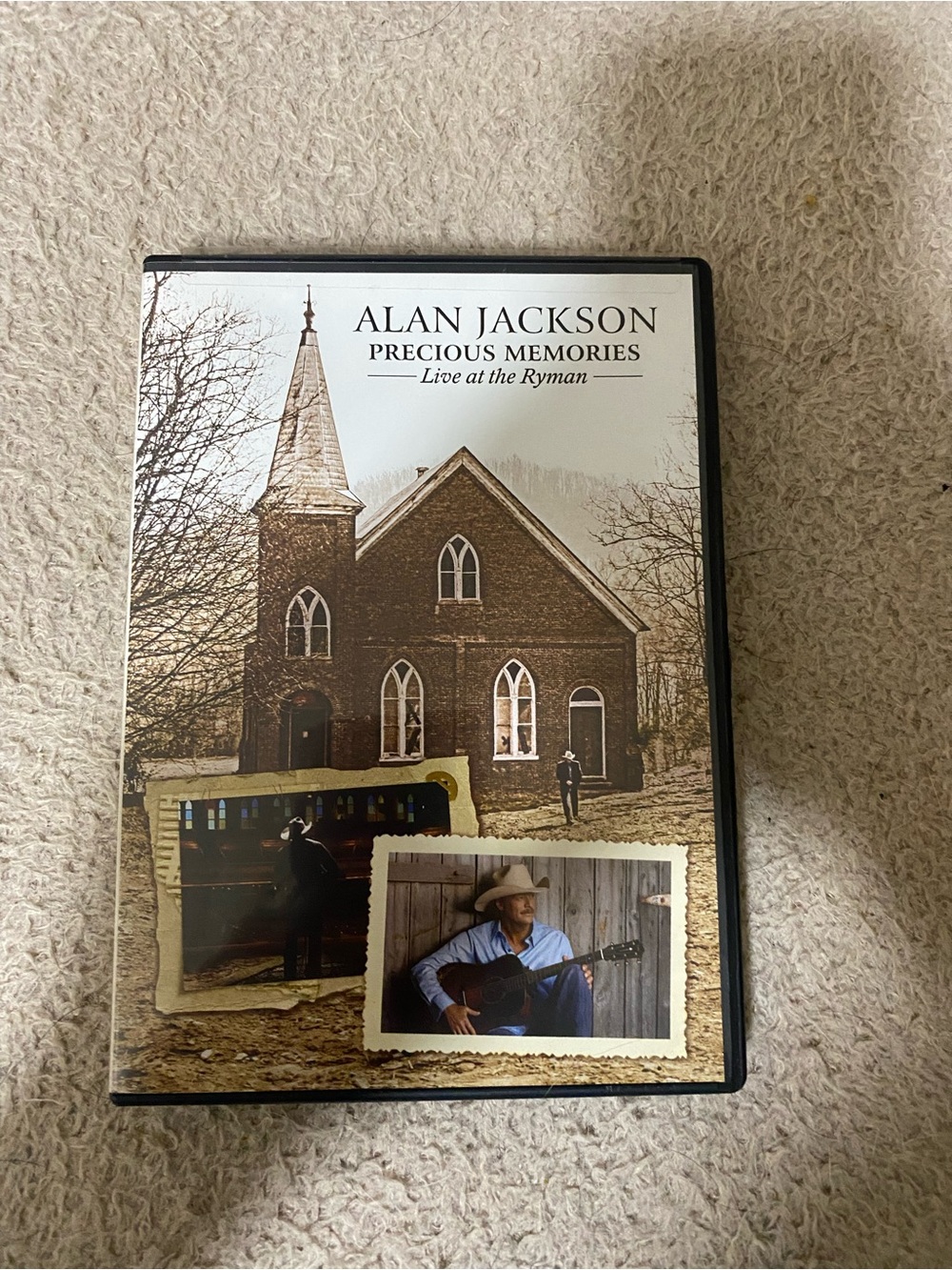 Alan Jackson "Precious Memories: Live at the Ryman" DVD - Brown/Tan